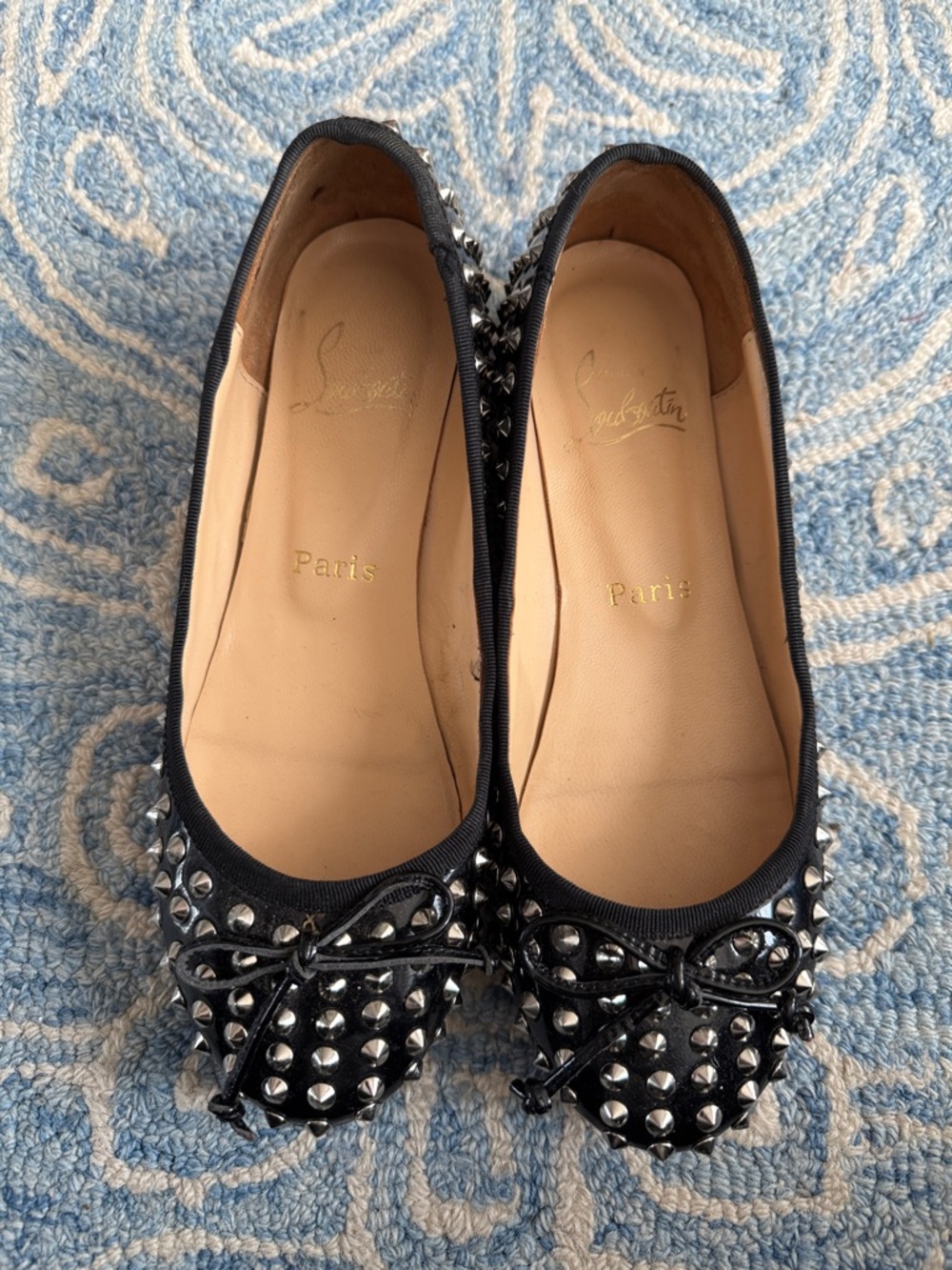 Christian Louboutin spike ballet flats sz 36
